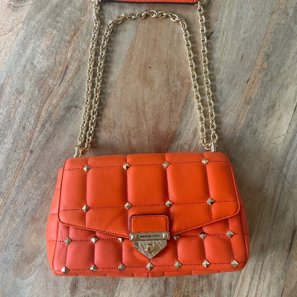 Michael Kors NWT SoHo Shoulder Bag in Clementine